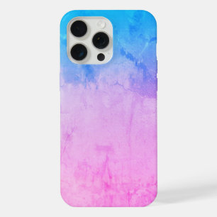 Magnificent Colours Textured Pink and Blue Strikin iPhone 15 Pro Max Case