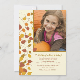 Magnificent Fall Photo Invitation
