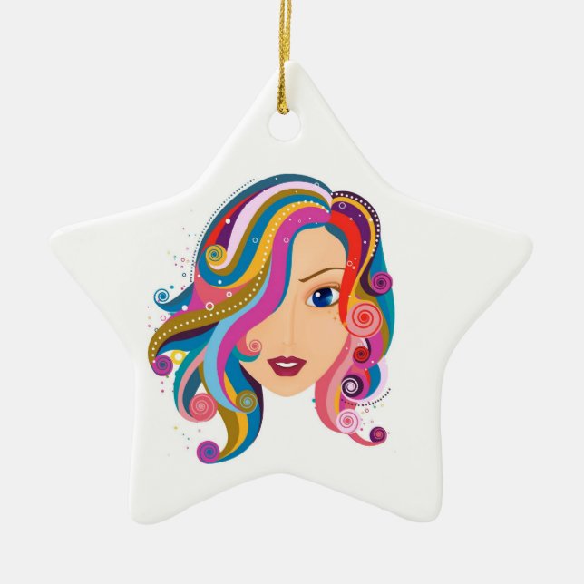 Magnificent Hope Star Ceramic Ornament (Front)