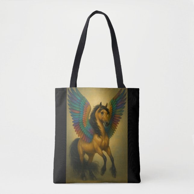 Magnificent Horse With Spectacular Wings Tote Bag (Front)