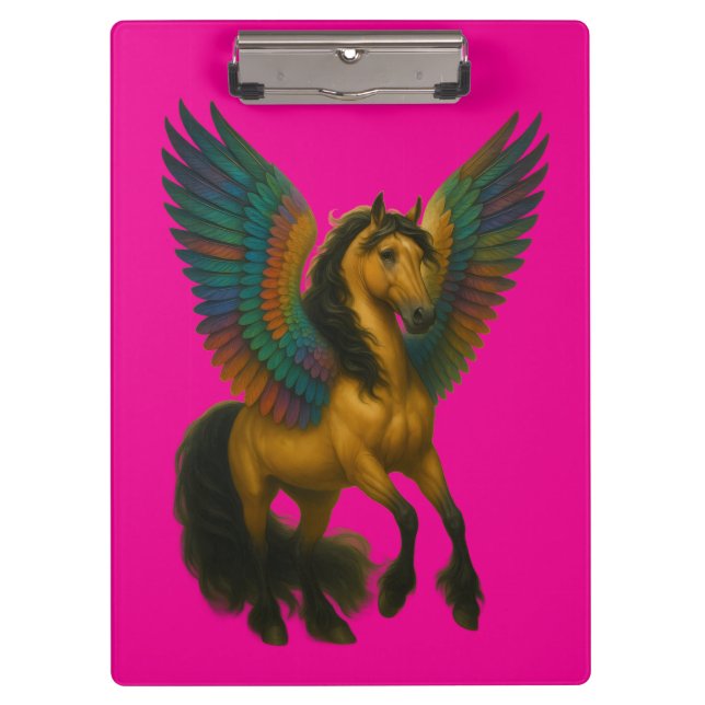 Magnificent Horse with Wings Clipboard (Front)