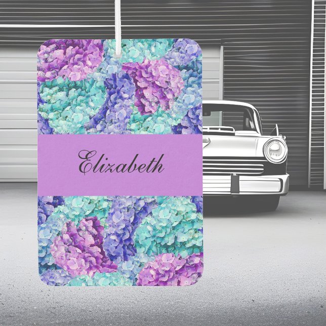 Magnificent hydrangea blossoms, personalizable    air freshener (Creator Uploaded)
