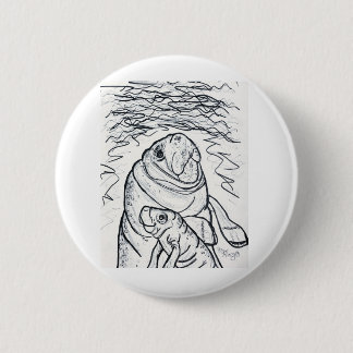Magnificent Manatee 2 Inch Round Button