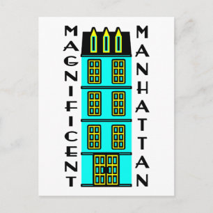Magnificent Manhattan With Luxury NYC Townhouse Postcard