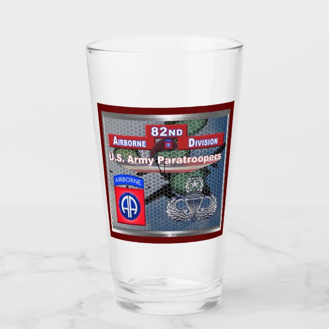 Magnificent Master Jump Wings 82nd Airborne Divisi Glass (Front)