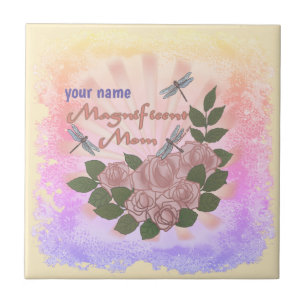 Magnificent Mom Roses Tile