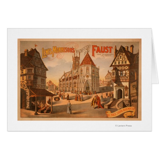 Magnificent New Faust Nuremberg Germany Poster (Front Horizontal)