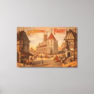 Magnificent New Faust Nuremberg Germany Poster Canvas Print