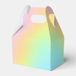 Magnificent Pastel Rainbow Wedding Favor Box