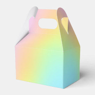 Magnificent Pastel Rainbow Wedding Favor Box