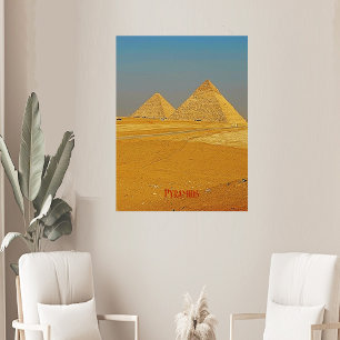 Magnificent Pyramids of Egypt Brazing Sand Storms Poster