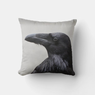 Magnificent Raven Throw Pillow