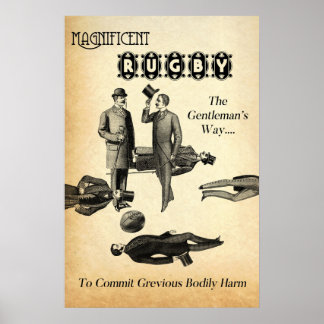 Magnificent Rugby - Vintage Rugby Print