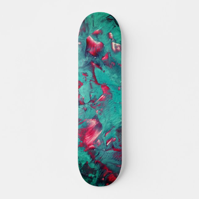 Magnificent Swirled Marble Skateboard (Front)