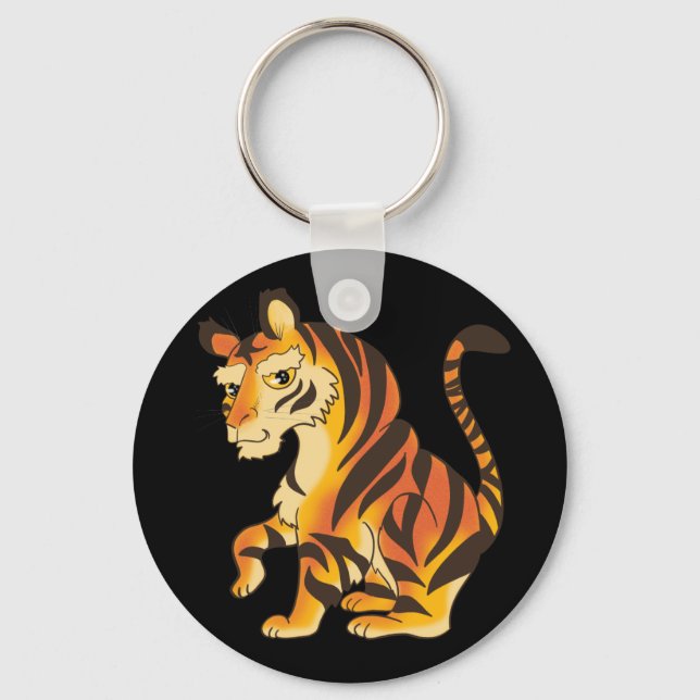 Magnificent Tiger Keychain (Front)