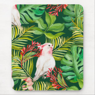 Magnificent tropical plants and birds leggings bab mouse pad