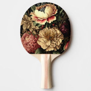 Magnificent Vintage Floral Arrangement  Ping Pong Paddle