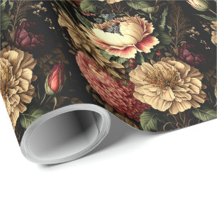 Magnificent Vintage Floral Arrangement  Wrapping Paper