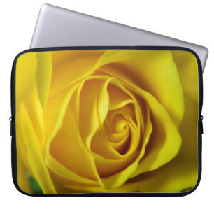Magnificent yellow rose macro picture laptop sleeve