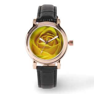 Magnificent yellow rose macro picture watch