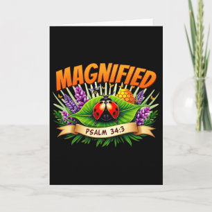 Magnified Christian Bible Verse Summer Vacation Re Card