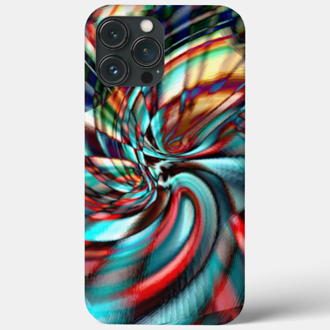 Magnified pixel spiral with hammered glass tone    Case-Mate iPhone case (Back)