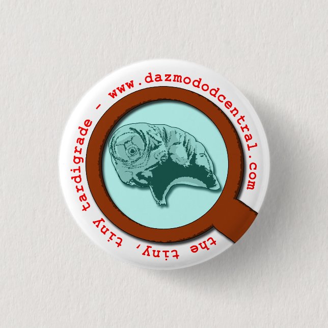 Magnified Tardigrade 1 Inch Round Button (Front)