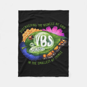 Magnified Vbs 2025 Discovering The Bigness Of God  Fleece Blanket