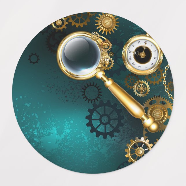 Magnifier in Steampunk Style (Design 1)