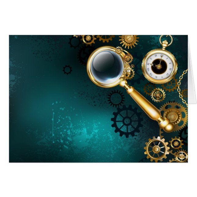 Magnifier in Steampunk Style (Front Horizontal)