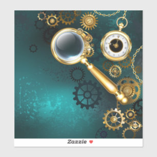 Magnifier in Steampunk Style