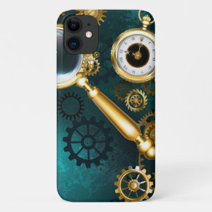 Magnifier in Steampunk Style iPhone 11 Case