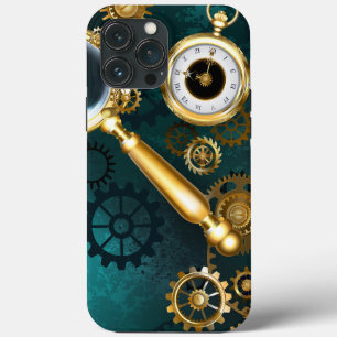 Magnifier in Steampunk Style iPhone 13 Pro Max Case