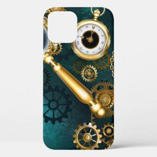 Magnifier in Steampunk Style iPhone 12 Case
