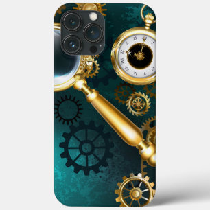 Magnifier in Steampunk Style iPhone 13 Pro Max Case