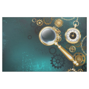Magnifier in Steampunk Style Fabric