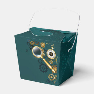 Magnifier in Steampunk Style Favor Box