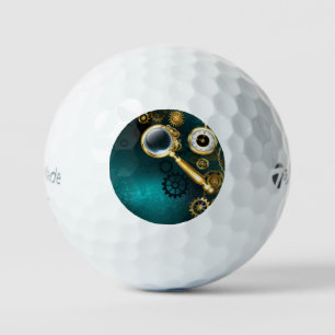 Magnifier in Steampunk Style Golf Balls