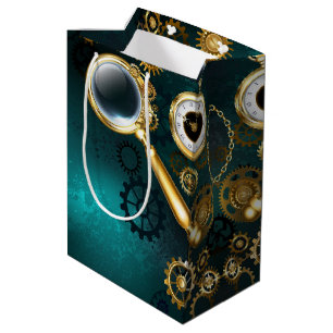 Magnifier in Steampunk Style Medium Gift Bag