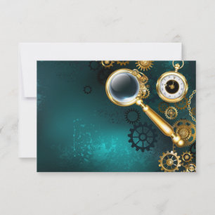 Magnifier in Steampunk Style Save The Date