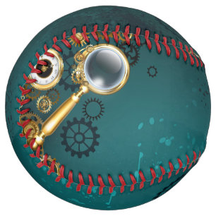 Magnifier in Steampunk Style Softball