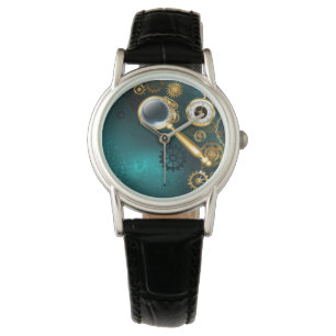 Magnifier in Steampunk Style Watch