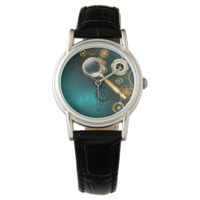 Magnifier in Steampunk Style Watch (Front)