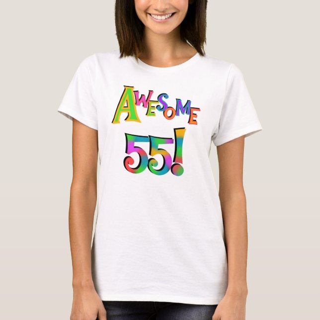 Magnifique 55 T-shirts et cadeaux d'anniversaire (Devant)