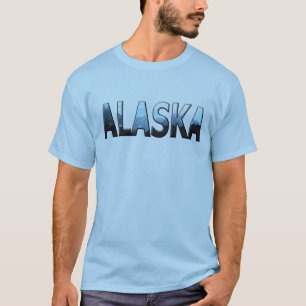 Magnifique Alaska Landscape Text Mens T-shirt