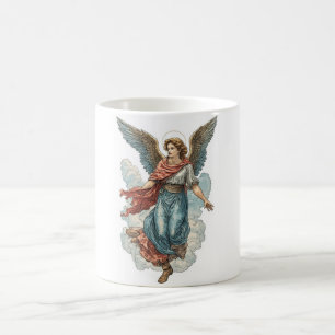 Magnifique ange mug chrétien en café