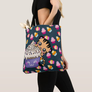 Magnifique Baby Tiger munie sur un Sac fourre-tout