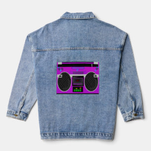 Magnifique Boombox violet illustré