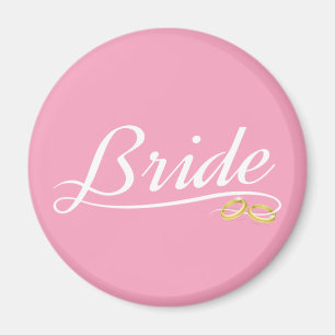 Magnifique Bride Mariage Calligraphie   Magnet pou