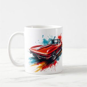 Magnifique café Corvette Vintage Mug
